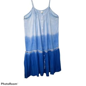 Tie dye 3 tier womens lightweight dress. Size medi